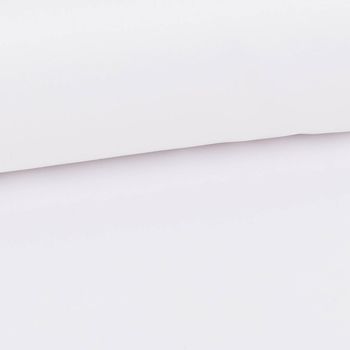 Satin Stoff Tischdecken Meterware mit Teflonausrüstung uni weiß 160cm Breite