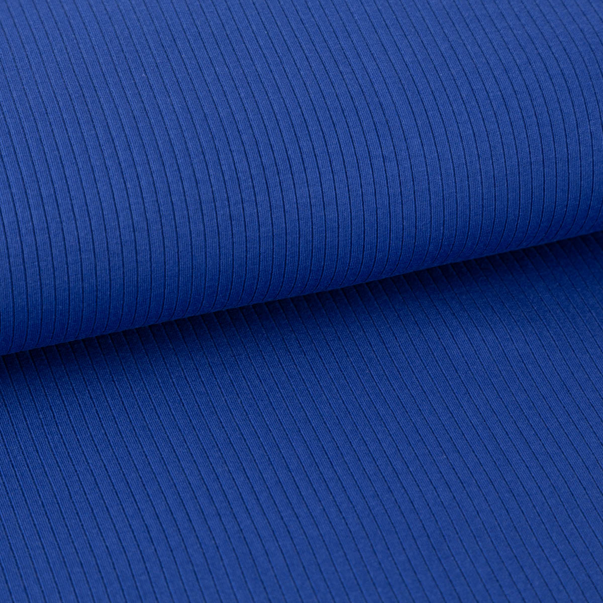 Schöner Leben Interlock Jersey Mandy gerippt einfarbig royal blau 1,40m Breite