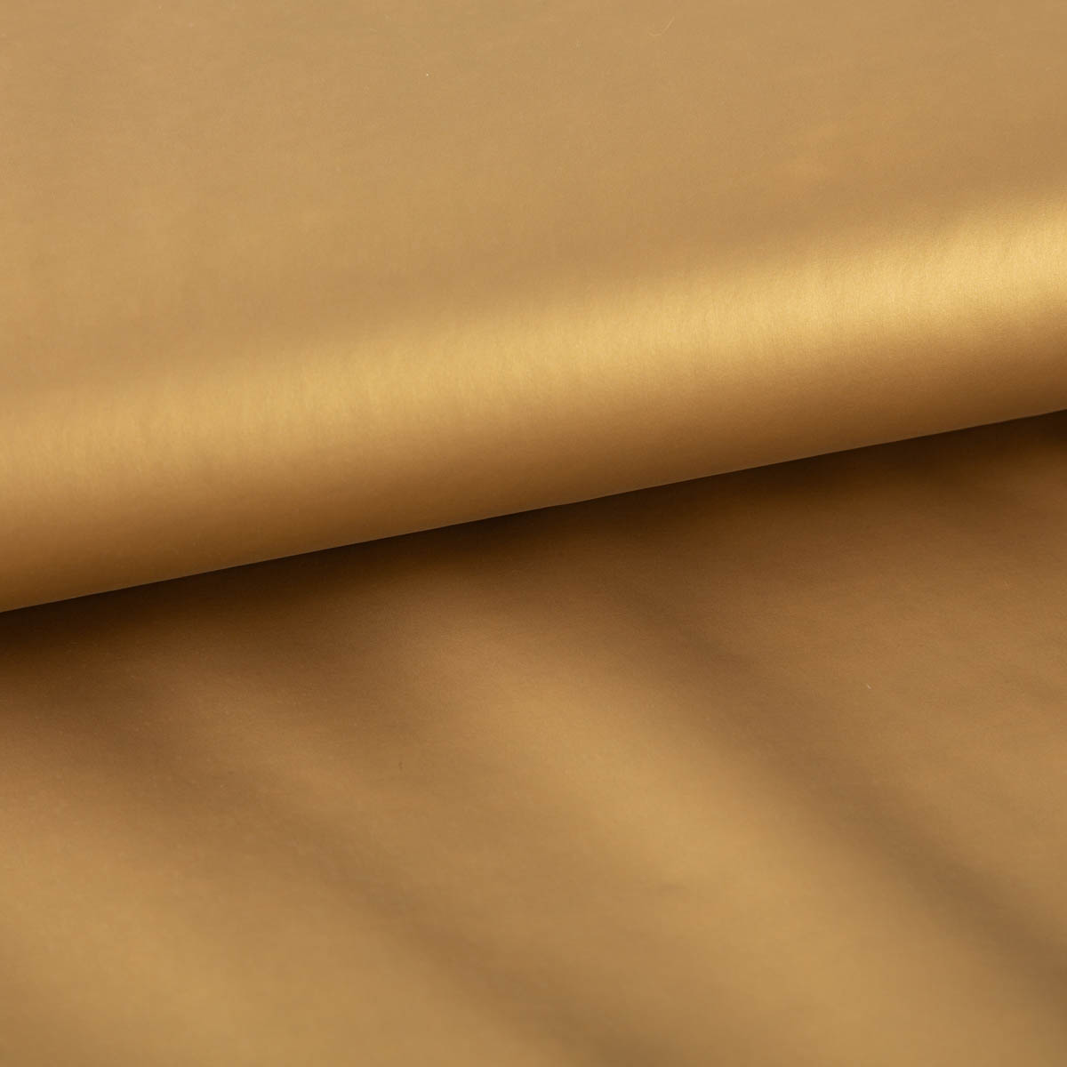 Schöner Leben Kunstleder Meterware Stretch für Bekleidung goldfarbig matt 1,35m Breite