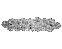 Halloween Spinnennetz Tischläufer – 183x45 Cm, Schwarze Spitze Mit Spinnen-Motiv Für Gruselige Party-Deko