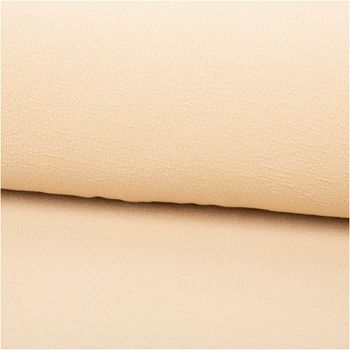 Hautfreundlicher Terry Krepp Jersey in zeitlosem Beige besticht durch seine besondere Struktur und angenehme Elastizität bei einer Breite von 1,45 m und eignet sich ideal für komfortable Freizeitkleidung, weiche Shirts oder gemütliche Loungewear - ausgerol