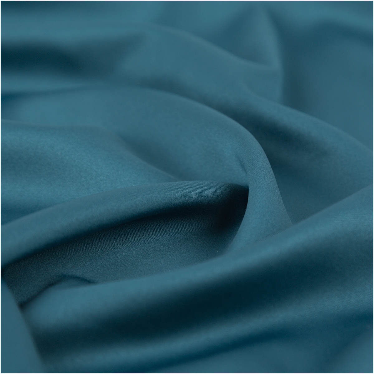Royal Micro Satin Stoff Meterware Petrolblau 1,40m Breite | Schöner Leben